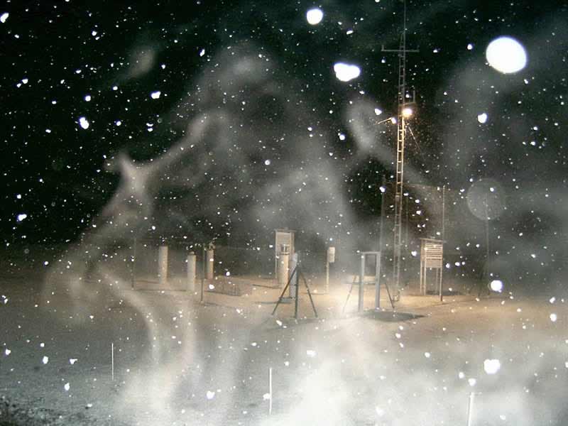 Nieve en Sort, Lrida, invierno de 2004.