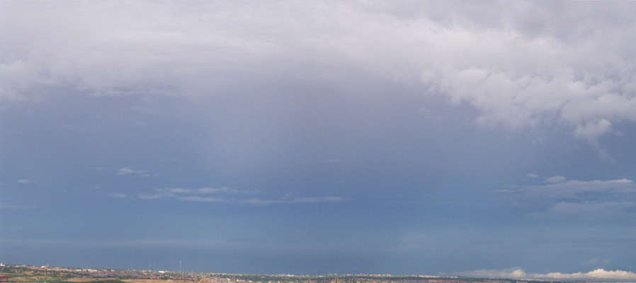 Nimbostratus en las cercanas de Madrid.