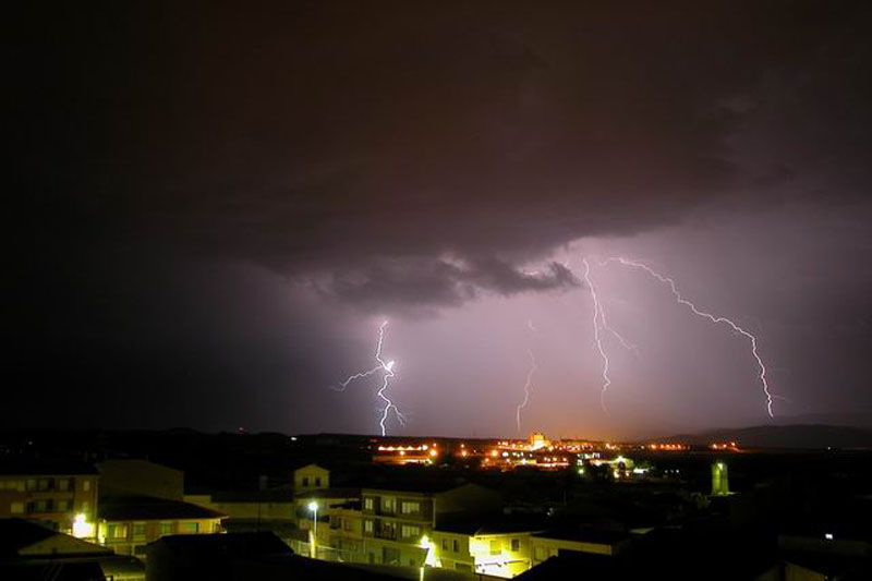 Tormenta en Candete, Albacete.