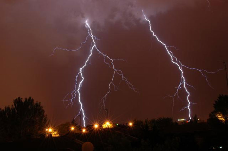 Tormenta en Madrid, 06/06/04.