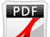 Logotipo del formato de archivo PDF.