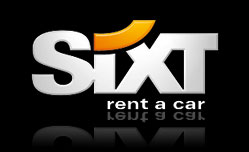 Logotipo de la compañía de alquiler de coches SIXT.
