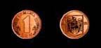 Moneda antigua de 1 leu.