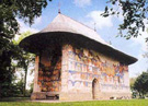 Exterior de la iglesia de Arbore, fachada sur.