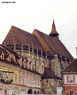 La catedral de Brasov, la Iglesia Negra, desde la plaza.