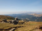 En el platou de los montes Bucegi hacia el oeste, valle Ialomitei.