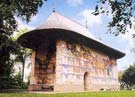 Exterior de la iglesia de Arbore, fachada sur.