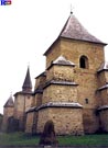 Imagen exterior del muro defensivo del monasterio de Sucevita.