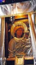 Icono de la Virgen Mara en el altar, iglesia del monasterio de Sucevita.
