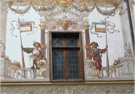 Detalle de la decoracin de las paredes.