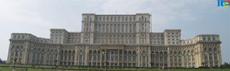 La Casa del Pueblo, actual sede del Parlamento, fachada principal.