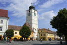 Torre del Consejo, entre piata Mare y piata Mica. Sibiu. Rumania.