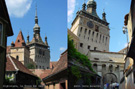 La Torre del Reloj, símbolo de la ciudad de Sighisoara, Patrimonio de la Humanidad. Rumania.