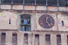 La torre del Reloj de Sighisoara desde la Ciudadela.