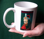 Taza de cerámica con la imagen de Vlad Tepes o Drácula.
