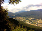 El valle del ro Prahova en verano, desde la zona del mirador de Franz Josef.